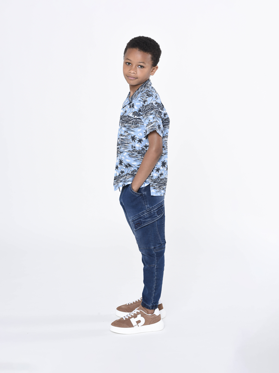 Blue Pattern Shirt