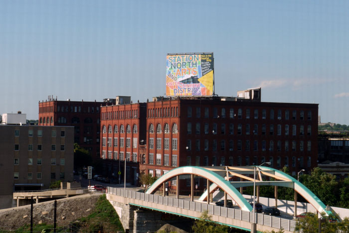 Station North Arts District sign