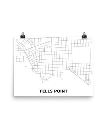 Fells Point Minimalist Map Poster